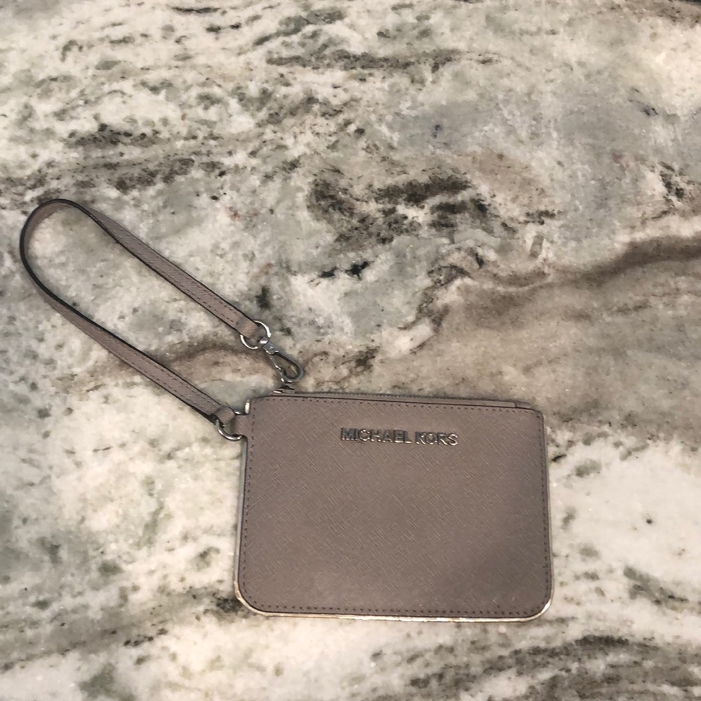 Michael Kors zipper clutch